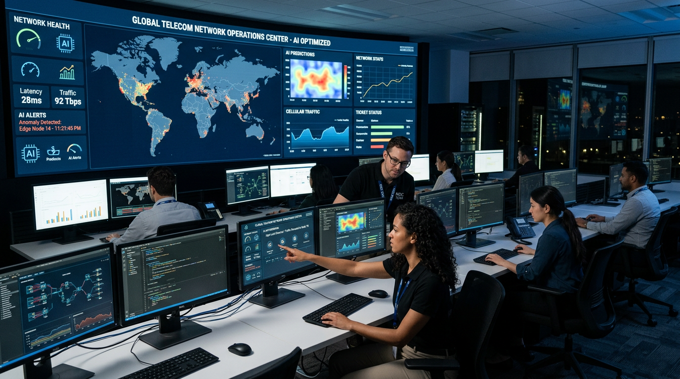 AI-Powered AIOps in Telecom: From Alarm Management to Autonomous Network Operations